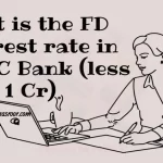 FD Interest rate in HDFC Bank