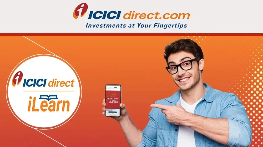 An Image of ICICI Direct screenshoot homepage