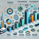 Isometric infographic visualizing SBI's share price target with charts, graphs, and timelines from 2020 to 2030